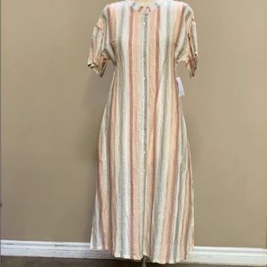 SAMPLE: Linen Striped Summer Dress